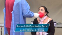 México registra 20 mil 307 contagios y 847 decesos por Covid en 24 horas