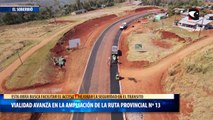 Vialidad avanza en la ampliación de la ruta provincial Nº 13