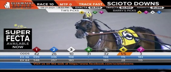 Scioto Downs - 50,000 OHIO SIRES STAKES Charlie May August 21, 2021