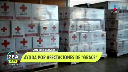 Cruz Roja Mexicana envía ayuda humanitaria a Veracruz tras el paso de "Grace"