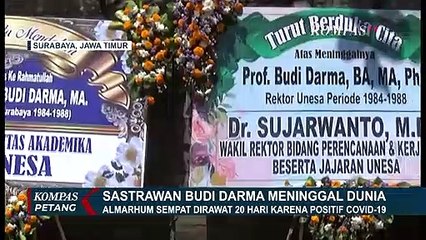 Sastrawan Budi Darma Meninggal Dunia
