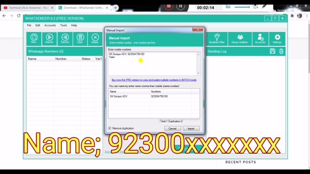 Send Free Bulk SMS from WA for online marketing\Promotion