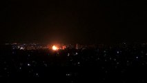 Bombardeos israelíes a la franja de Gaza horas después de los enfrentamientos en la frontera