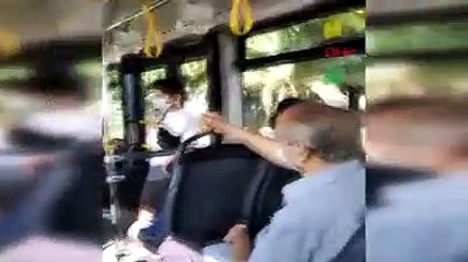 Otobüste maske tartışması ortalığı karıştırdı