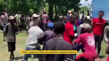 Haïti : des vivres et des soins en urgence une semaine après le séisme