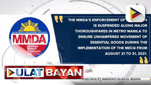 MMDA: Truck ban policy sa NCR, suspendido ngayong MECQ; Libreng sakay sa LRT-2, MRT-3, at PNR, mananatili