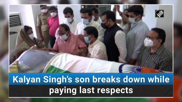 He's become immortal: Kalyan Singh’s son breaks down while paying last respects