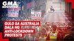 Anti-lockdown protests, sanhi ng gulo sa Melbourne at Sydney sa Australia | GMA News Feed