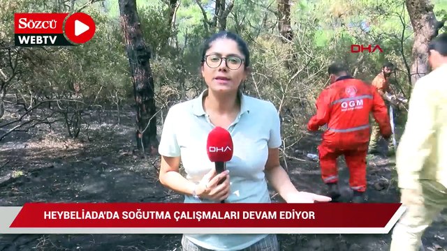 Heybeliada’da soğutma çalışmaları devam ediyor