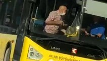 70 yaşındaki yolcu, tartışmada taraf tutuğunu öne sürdüğü otobüs şoförüne bıçak çekti