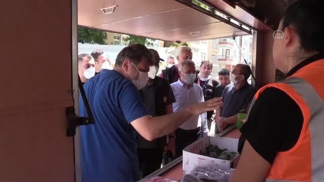 Son dakika: KASTAMONU - Bakanlar Dönmez ve Kurum, Kastamonu'da selden etkilenen bölgelerde incelemelerde bulundu