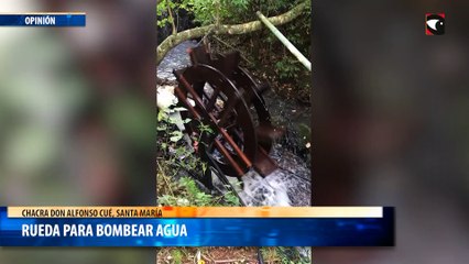 Rueda para bombear agua, Chacra Don Alfonso cué, Santa María