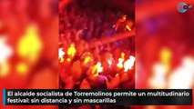 El alcalde socialista de Torremolinos permite un multitudinario festival gay: sin distancia y sin mascarillas