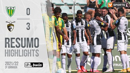 Highlights: Tondela 0-3 Portimonense (Liga 21/22 #3)