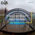 Building a swimming pools deck and enclosure the Most Creative Modern Water slide To Underground