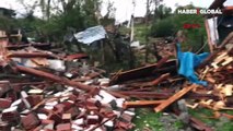 Artvin'de etkili hortum, fırtına ve dolu; çatılar uçtu, evler hasar gördü