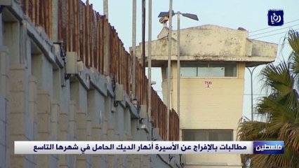 مطالب بالإفراج عن الأسيرة الفلسطينية أنهار الديك الحامل بشهرها التاسع