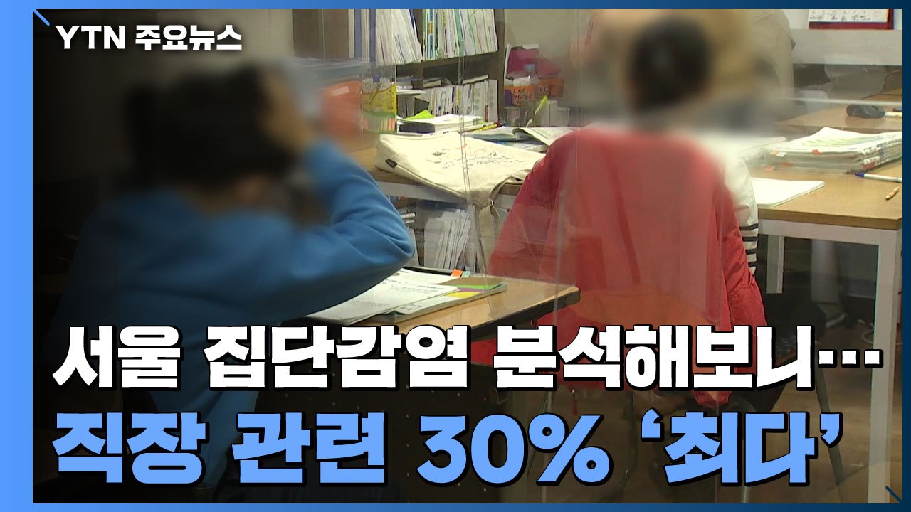 서울 집단감염 20% '학교·학원'...직장 관련 30%로 '최다' / YTN