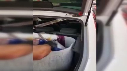 Otomobilin bagajında 11 kilo 450 gram uyuşturucu ele geçirildi