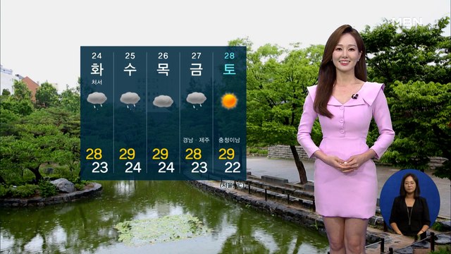 [굿모닝MBN 날씨]절기 처서, 전국 강하고 많은 비…많은 곳 400mm 이상