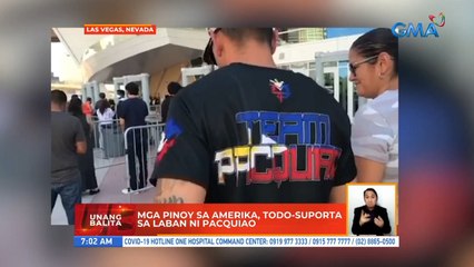 Mga Pinoy sa Amerika, todo-suporta sa laban ni Pacquiao | UB