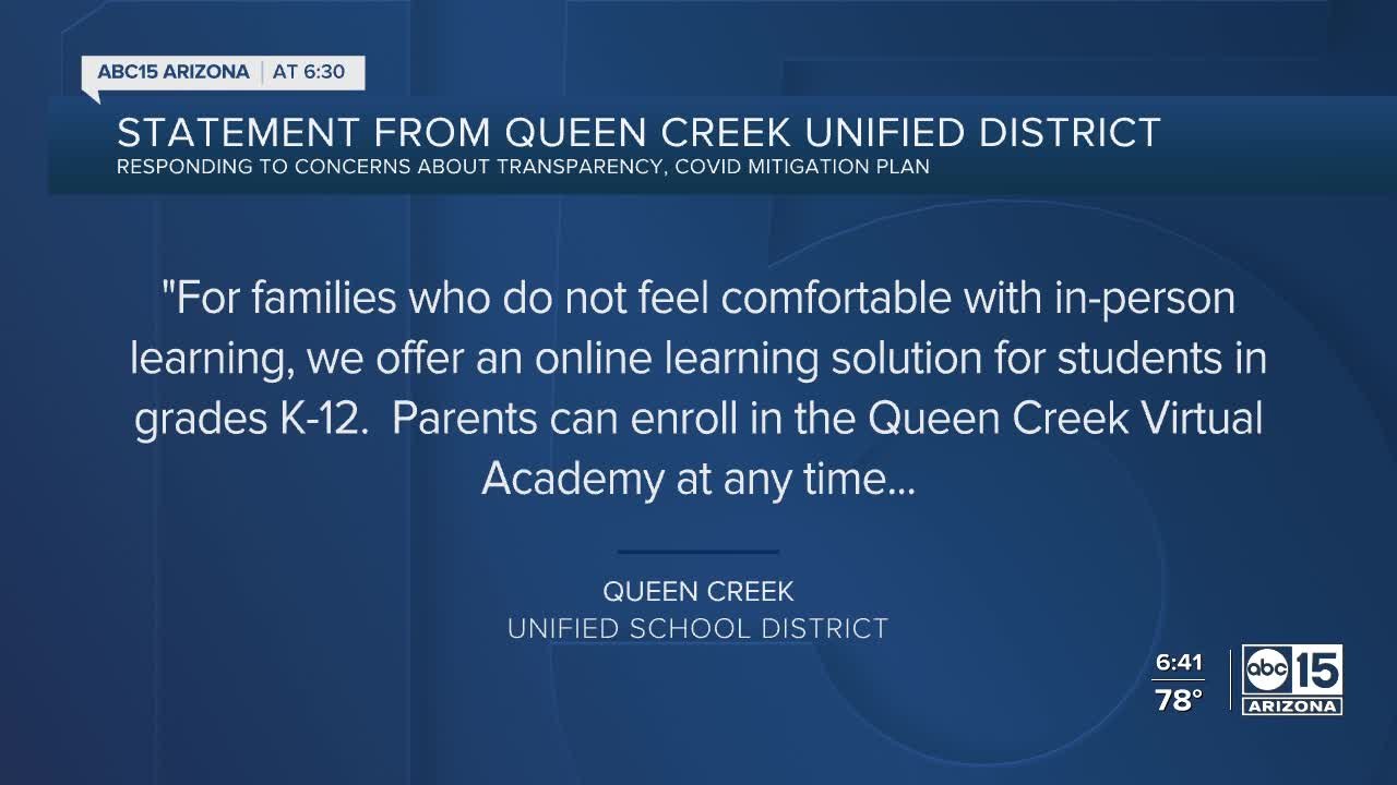 Parent group in Queen Creek District pushing for more transparency as COVID cases rise