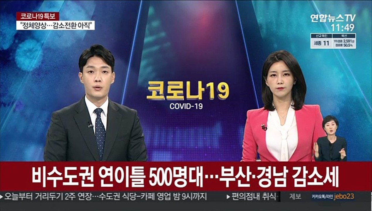 비수도권 연이틀 500명대…부산·경남 감소세