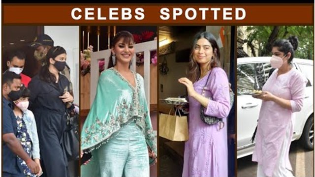Celebs Spotted| Urvashi Rautela, Jacqueline, Aishwarya with daughter, Khushi & Shanaya kapoor