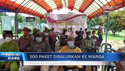 Polda Kepri Gelar Bakti Sosial Dalam Rangka PPKM Level 3
