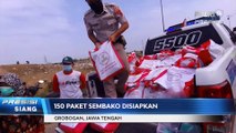 Polwan Polres Grobogan Gelar Salurkan 150 Paket Sembako Bagi Warga Terdampak Pandemi