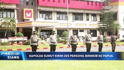 Pemberangkatan Pasukan Satbrimob Polda Sumut yang Akan BKO ke Polda Papua