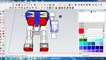 Building 3D models GUNDAM RX78 -2 X HELLO KITTY On Sketchup - Chit Rung Modeling - Cr 11