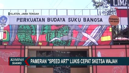 Seniman Ini Pamerkan Karya Sketsa 91 Wajah Berbagai Suku di Indonesia dengan Teknik Speed Art