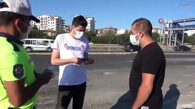 Covid-19 temaslısı sürücü, hem insan sağlığını hem de trafiği riske attı