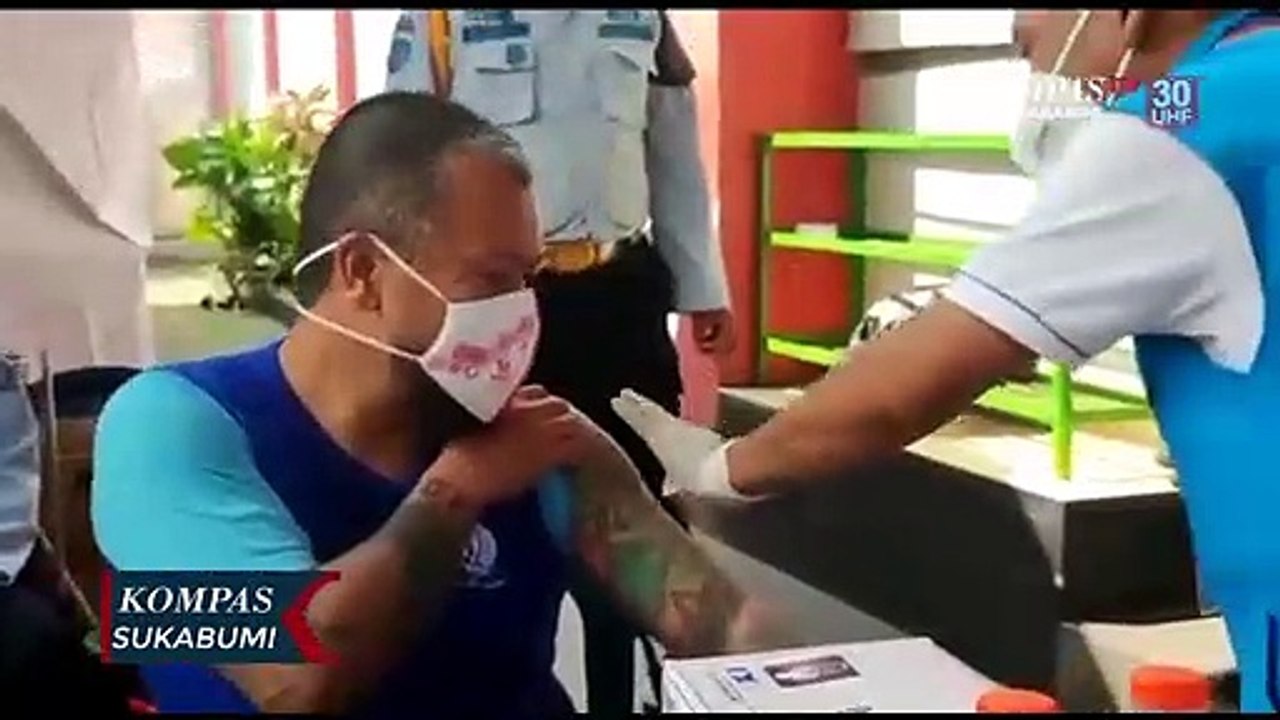 494 Warga Binaan Lapas Sukabumi Dapatkan Vaksinasi