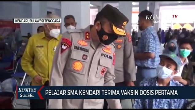 Pelajar Sma Kendari Terima Vaksin Dosis Pertama