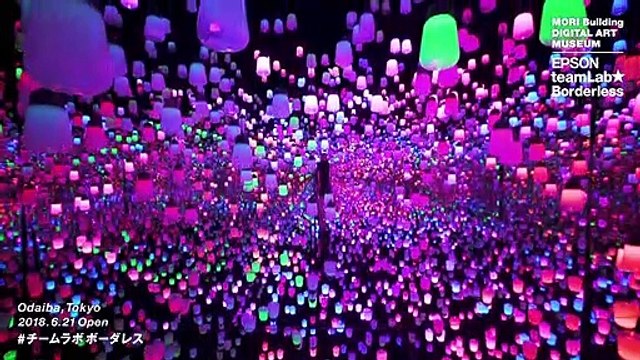 Museo Mori de arte digital, diseñado por el colectivo de arte teamLab
