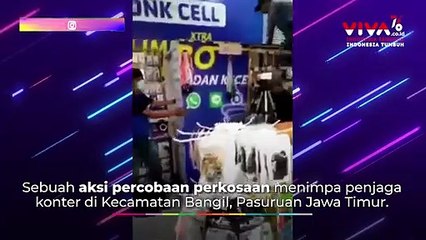 Aksi Bejat Pria Mau Perkosa Penjaga Konter, Diamuk Massa