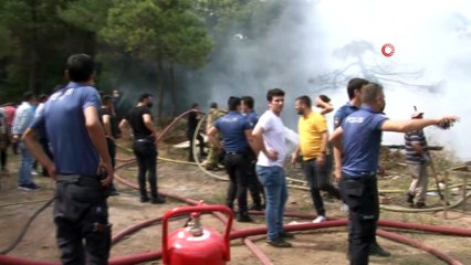 Maltepe’de Başıbüyük Ormanında yangın