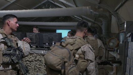 U.S. Marines Prepare to Support the Evacuation at Hamid Karzai International Airport