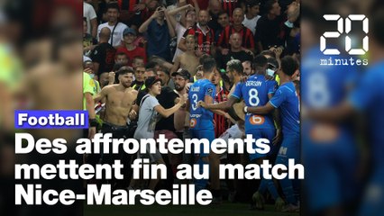 OGC Nice - OM: Le match interrompu après des affrontements sur le terrain