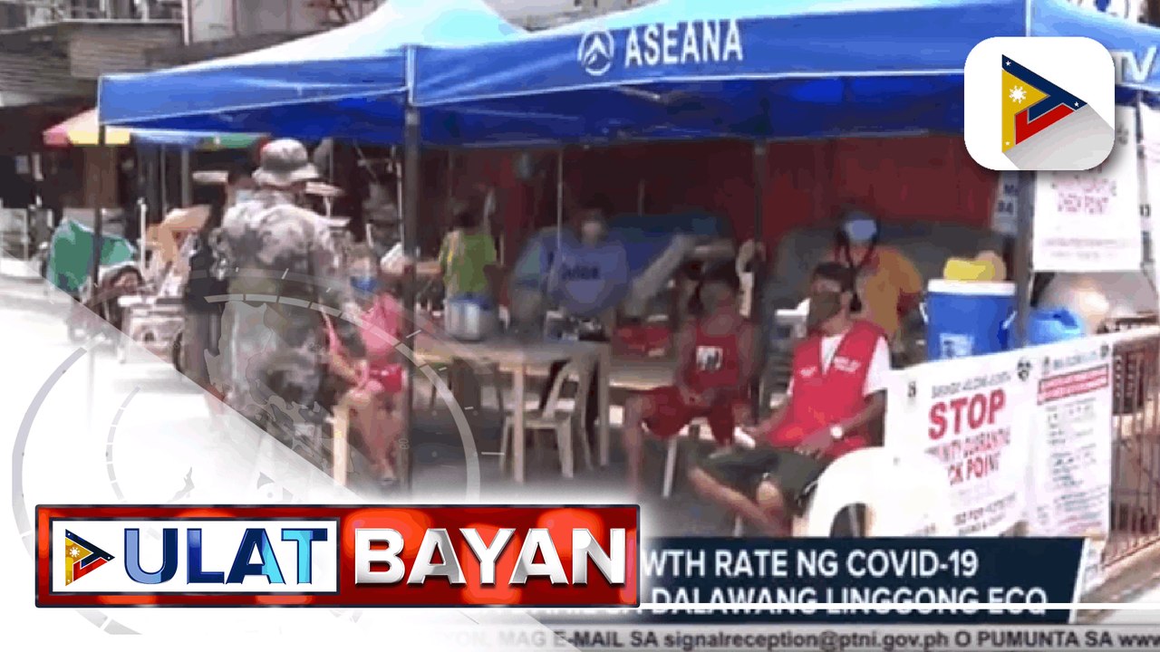 One-week growth rate ng COVID-19 sa NCR, bumaba dahil sa dalawang linggong ECQ ayon sa OCTA Research; MMDA, sinuportahan ang mungkahi na mas higpitan ang galaw ng mga hindi bakunado