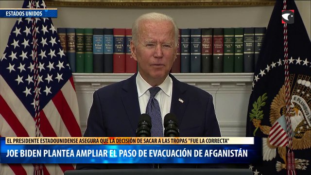 Joe Biden plantea ampliar el paso de evacuación de Afganistán