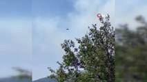 Kazdağları'ndaki yangına 7 helikopter bir uçakla müdahale ediliyor
