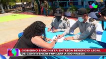 Gobierno de Nicaragua entregó el beneficio de convivencia familiar a 900 presos