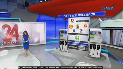 Ilang produktong petrolyo, may bawas-presyo uli simula bukas | 24 Oras