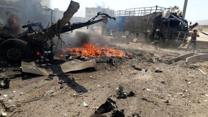 Halep'te bomba yüklü araç patladı: 7 yaralı