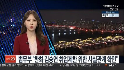 법무부 "한화 김승연 '취업제한 위반' 논란 사실관계 확인"