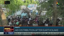 Haiti: Aid materials distributed