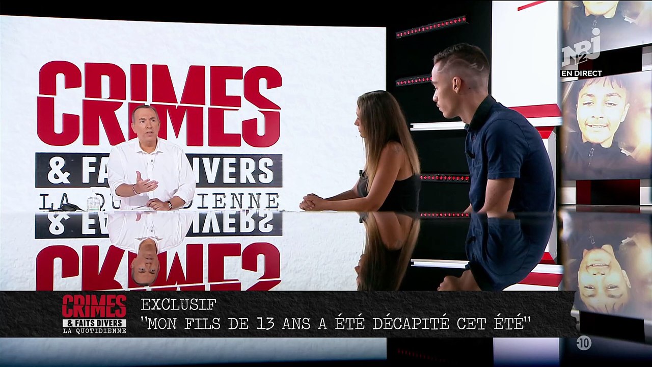 Regardez le témoignage exclusif de Karine dans "Crimes et faits divers" ce midi sur NRJ12: Son fils a été décapité et démembré fin juillet à Tarascon
